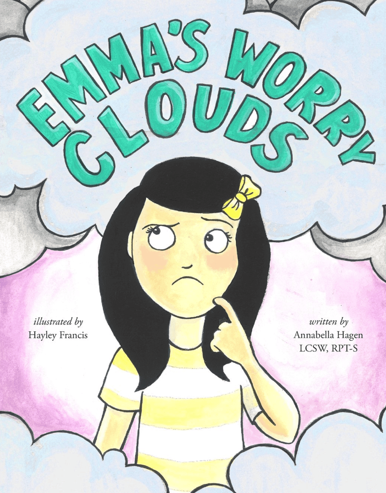 Emma's Worry Clouds book cover.